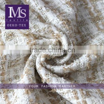 Wholesale Polyester wool tweed sherwani fabric for winter garment