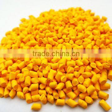 yellow color masterbatch general use plastic raw material