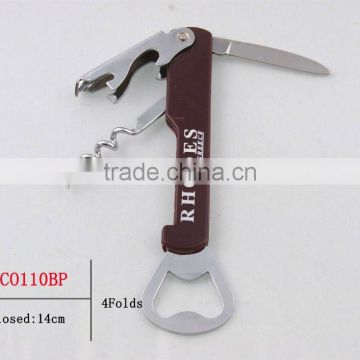 cheap bottle opener can opener wine opener metal bottle opener beer promotion cork remover(CO110BP)