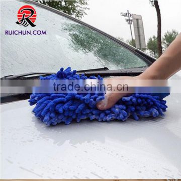 Color Hand Soft Microfiber Chenille Coral Washing Car Towel