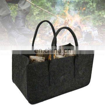 New design foldable felt bulk firewood bag for wood
