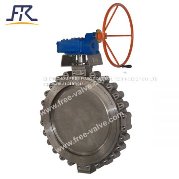 Lug type High performance Double Eccentric Butterfly Valve Manual Actuator