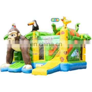 gorilla jungle bouncer combo inflatable bounce house jumping bouncy castle for kid