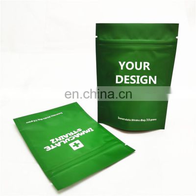 3.5 g custom logo smell proof mylar bags gummies candy packing stand up pouch low moq