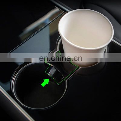 Autoaby Car Water Cup Slot Slip Limit Clip For Tesla Model 3 2021 Model Y Accessories Car Cup Holder Limiter
