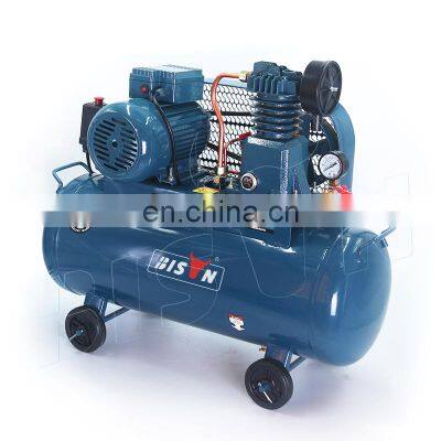 Bison China 230V 40L 750W 1 Hp Industrial Belt Driven Type Air Compressors