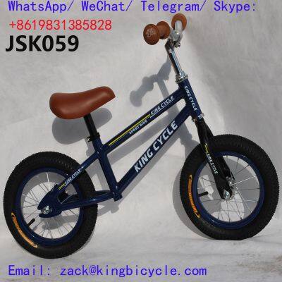 12 or 14 inch high carbon steel kids bike children's balance bike Color customization