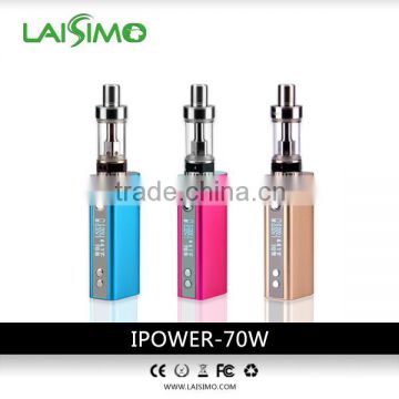 Wholesale newest products Laisimo 60w voltage adjustable temperature control mod with 18650 battery e cigarette box mod