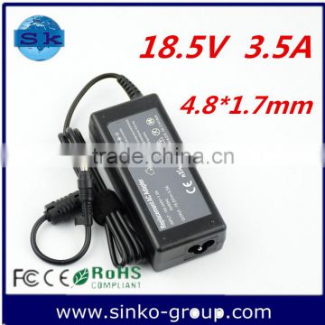 New Cheap Laptop AC Adapter for hp 18.5v 3.5a 4.8*1.7