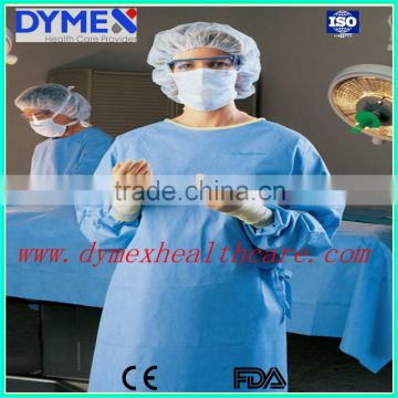Sterile Disposable SMS Surgical Gown with Knitted Elastic Cuffs