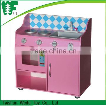 Wholesale in China wooden diy kids play kitchen set