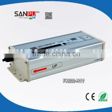 CE ROHS 600W 24V waterproof power supply,switch power supply,dc driver manufcturer, supplier and exporter