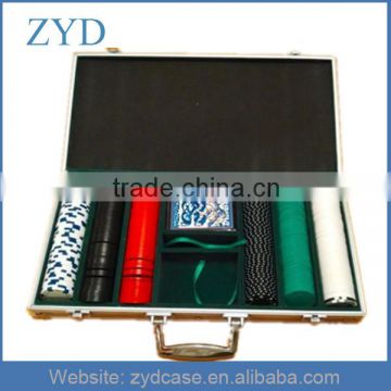 300 pc Poker Chip Set In Silver Aluminum Poker Case ZYD-HZMpcc003