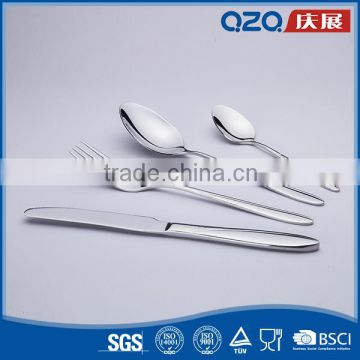 Simple and elegant flatware set 4pcs stainless steel salad spoon and fork