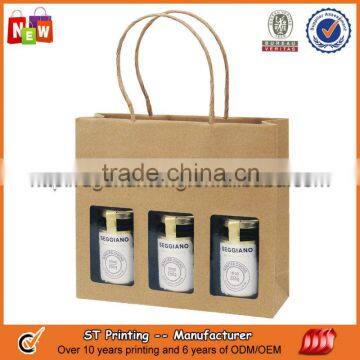 Wholesale kraft paper bags with pvc window