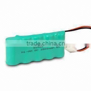 Vacuum Cleaner Battery with Low-internal Resistance, 2,500mAh Capacity and 6V Voltage