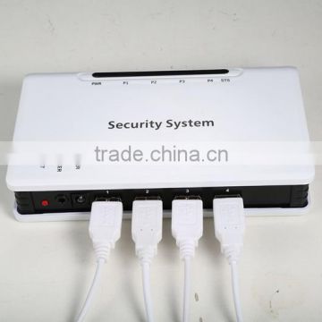 Multiple multi-port mobile phone anti-theft system for mobile phone store
