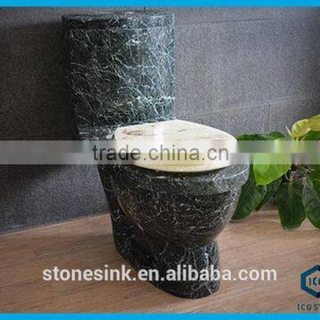 Dark green marble unique toilet designs