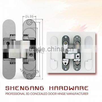 3d adjustable wood door zinc alloy full-concealed hinge 180 degree opening                        
                                                                                Supplier's Choice