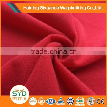 Top selling red 100 polyester thick satin suede fabric