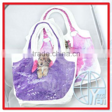 pp woven lady hand bag