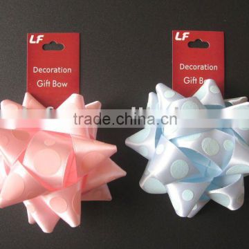 printed satin star gift decorative bows