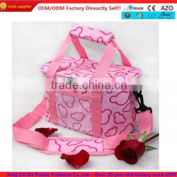 Pink color warmer lunch bags