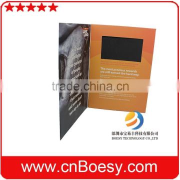 7 inch LCD Video Book/Video infolder Book