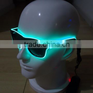 Specialize in High luminance Green EL wire sunglasses / Green EL sunglasses / Green EL glasses