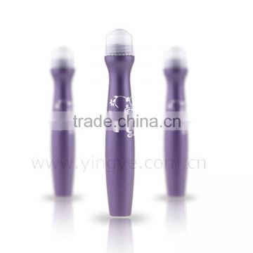 Purple empty plastics roll on ball lipgloss tube