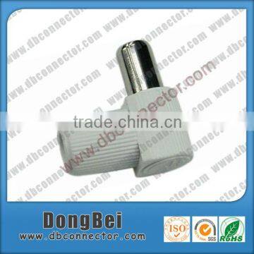 Right angle tv antenna connector cable