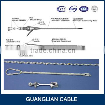 China Manufacturing Preformed OPGW dead end 160kn opgw cable tension clamp