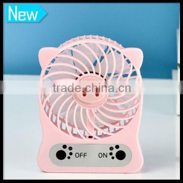 Travel Multi Color Mini Rechargeable Battery Powered Usb Fan