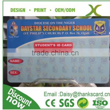 Free Design~~!!! Plastic student's ID card/ school student id card/ Nigeria student card