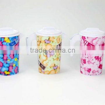 Plastic cany design jug
