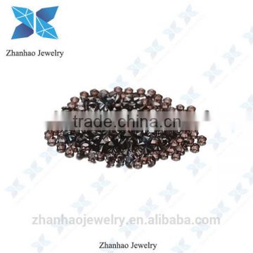colorful synthetic cz brown round 1.50mm stone /loose colored stone/big cubic zirconia stone/loose cubic zirconia stones