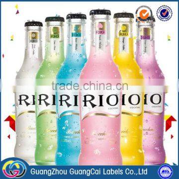 Guangzhou manufacture custom logo wine bottle labels stickers self adhesive labels stickers