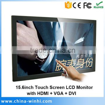 15.6 inch PC monitor panel multi-touch screen monitor