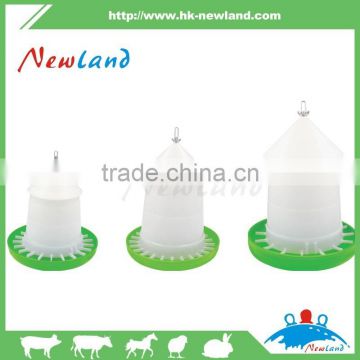 2016 cheap new crown plastic 1.5kg 3kg 5gk poultry feeder with lid