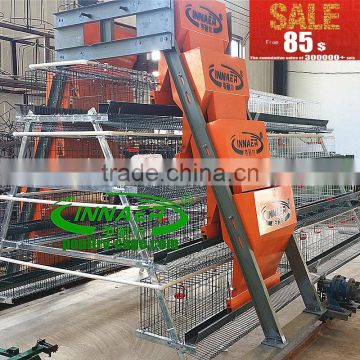 automatic steel wire chicken cages for Nigeria poultry farm