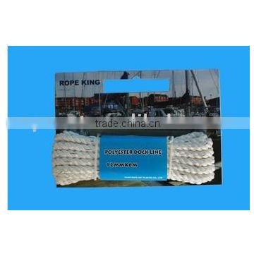 white polyester twisted rope/cord with competitive price