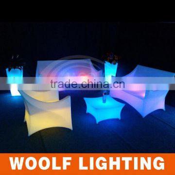 Popular Modern led outdoor shape sofa furniture lighting