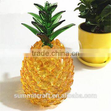 Decorative crystal fake pineapple decor