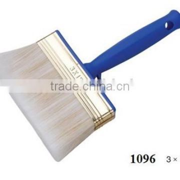 blue plastic handle painting brush