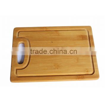 Thick and large bamboo cutting board with groove