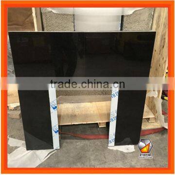 Natural Black Granite Fireplace Insert Slabbed