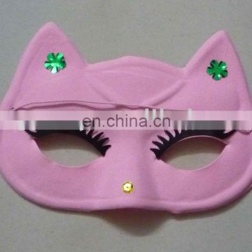 party masks with flocking