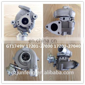GT1749V turbo charger 17201-27030 801891-5002S turbocharger suits for 2001-05 Rav 4 with 1CD-FTV / 021Y Engine