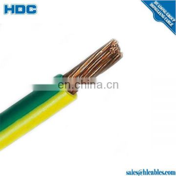 Green and Yellow 25mm2 Single Core 7 Stranded Copper PVC Insulation Earth Cable AS/NZS5000.1