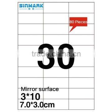 SINMARK 7.0*3.0cm Mirror surface removable mirror sticker